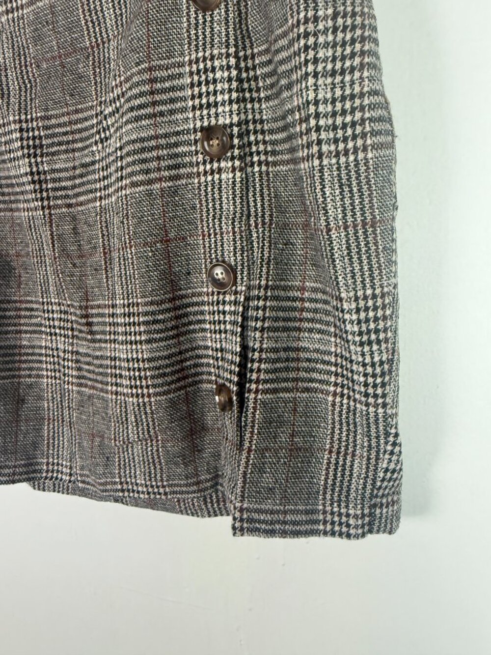 NWT Cupshe Plaid Button Mini Skirt Size XL NEW - Picture 4 of 8